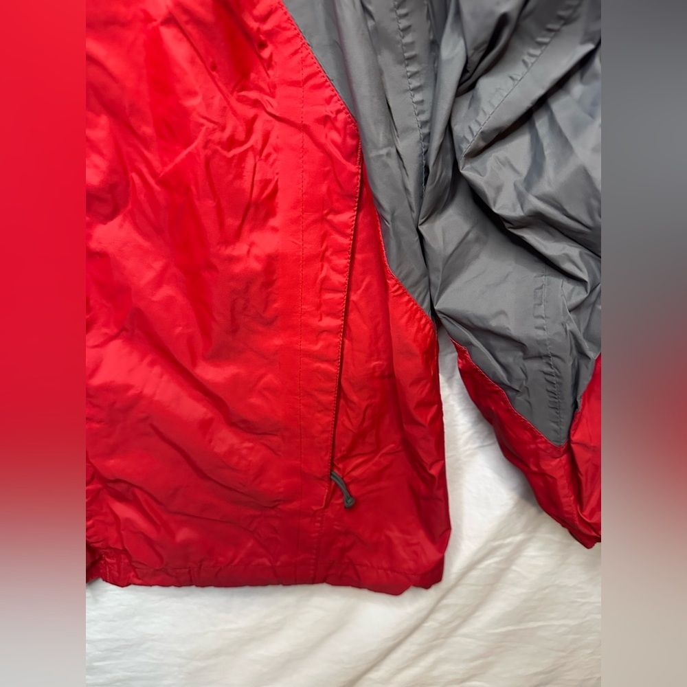 Columbia Sportswear Men’s M Red Gray Hooded Jacket Outdoor Rain Shell - Picture 5 of 10